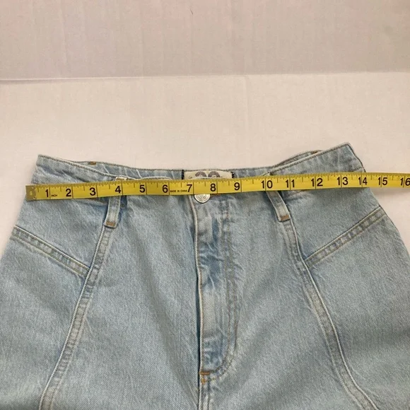 We The Free Florence High waisted Flair Light Wash Jeans 70’s women's Size 29 - Picture 12 of 13
